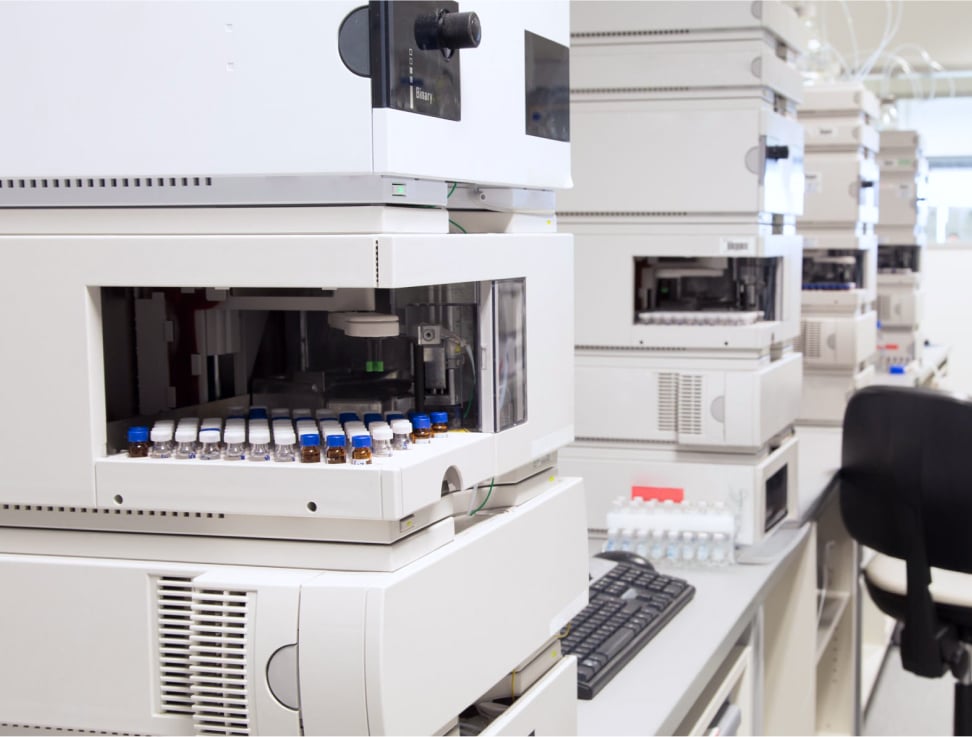 Lab equipment and vials