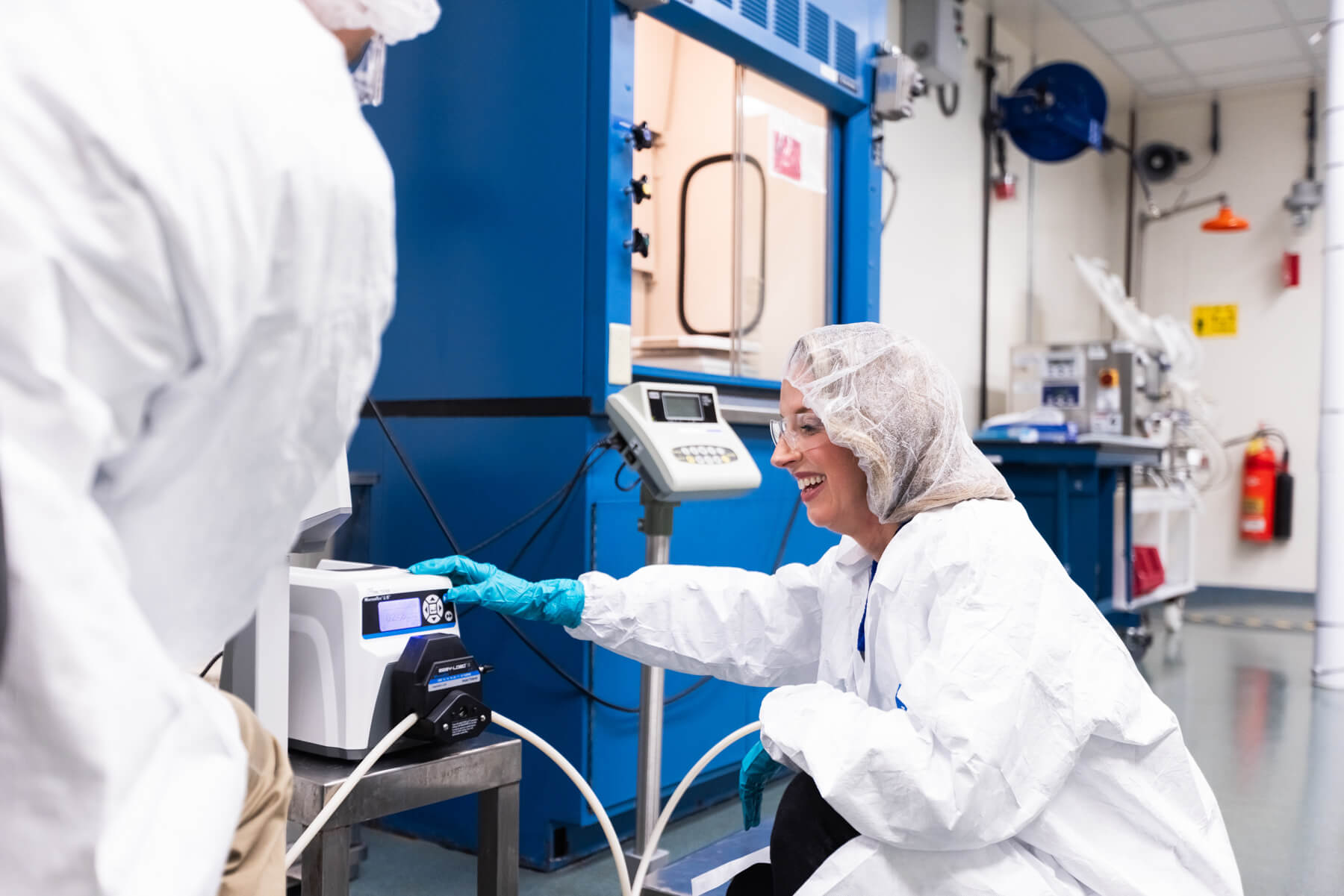 A member of the Gannet BioChem analytical services team