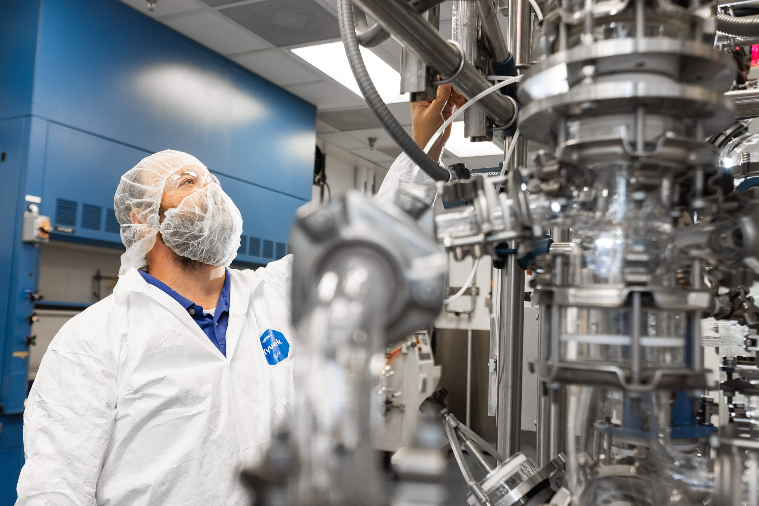 technician One of the polymer science experts on Gannet BioChem’s team